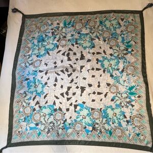 Johnny Was Silk SCARF NWT ! 12 Tassels!